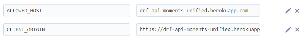 two config vars on Heroku