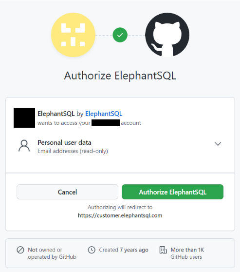 a github authorization screen with green authorize button