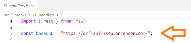 updated line of code reading const baseURL = 'https://drf-api-34kw.onrender.com';